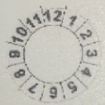 Etykiety inspekcyjne HTSP, fi 10 mm i 20mm, BIAŁE TŁO, WYPRZEDAŻ! PROMOCJA!