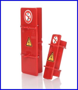 Blokada bezpieczników mocy NH00, NH1-NH-3 marki Brady 812714, 812715