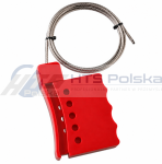 Blokada linkowa LOTO CLI-301 - linka stalowa 4mm, 1,8m
